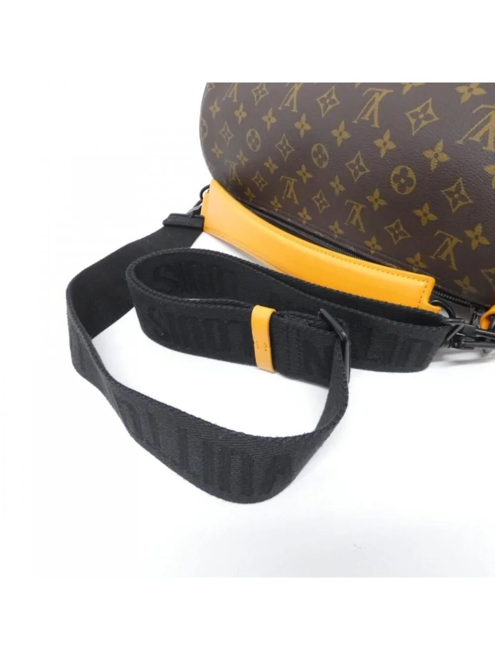 Louis Vuitton Monogram Macassar Soft Polochon Shoulder Bag